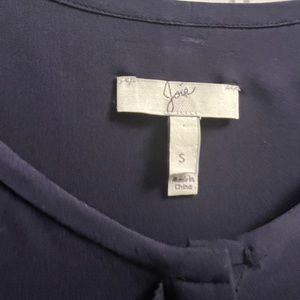 Beautiful navy silk blouse